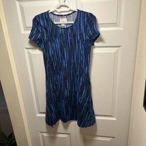 Mauve Blue Sheath Mini Dress